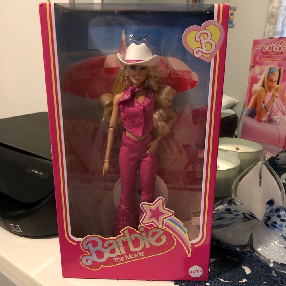 Barbie: The Movie Collectible Doll Margot Robbie in Pink Western Outfit